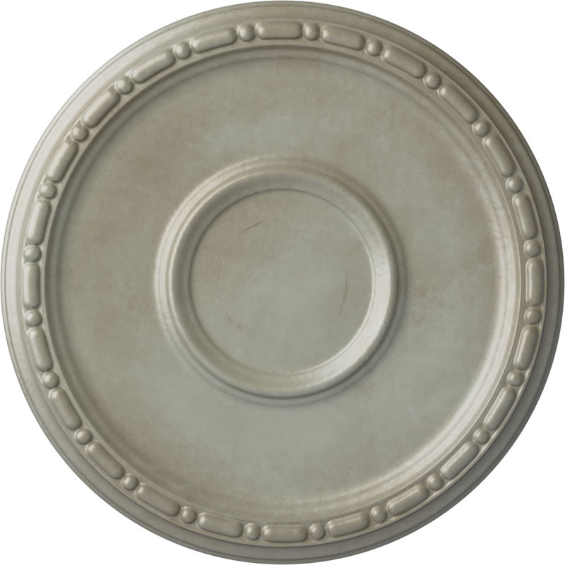 Médaillon de plafond H 16,5 po x l 16,5 po x P 1,5 po Medea, Doré Flash