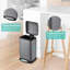 Stainless Steel Kitchen Rubbish Bin-195007469