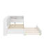 Lit de jour simple avec lit gigogne, tablette et port USB-488586967