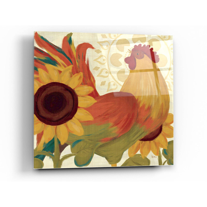 Epic Art «Spice Roosters II» par Veronique Charron, «Spice Roosters II» par Veronique Charron, H 24 po x l 24 po