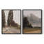 «Vintage Landscape XLV III», 2 pièces sur papier-1046921980-1046921979