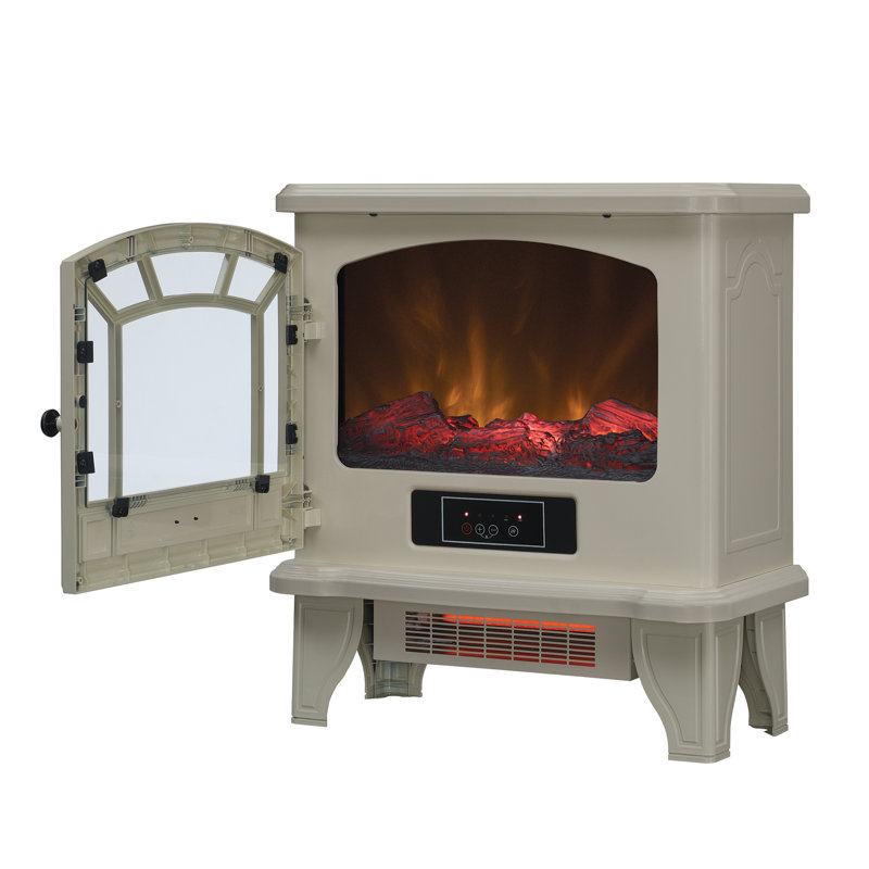 Freestanding Infrared Electric Stove, Cream