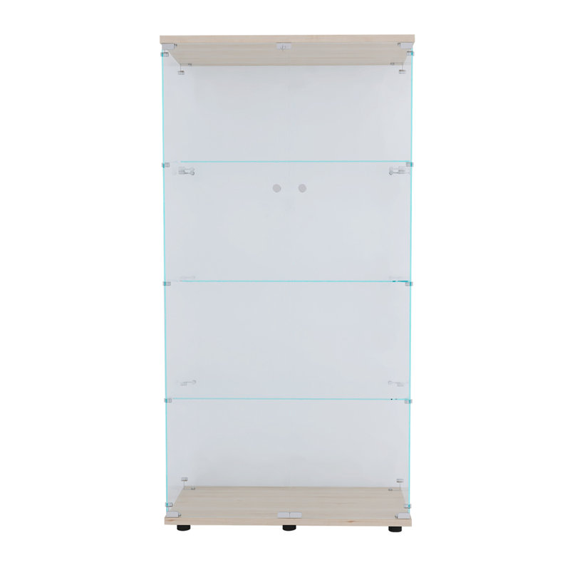 Dalchand 64.5'' H x 31.7'' W Wood Tower Display Cae, Natural