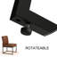 Chaise d'appoint rembourrée en similicuir-657244545