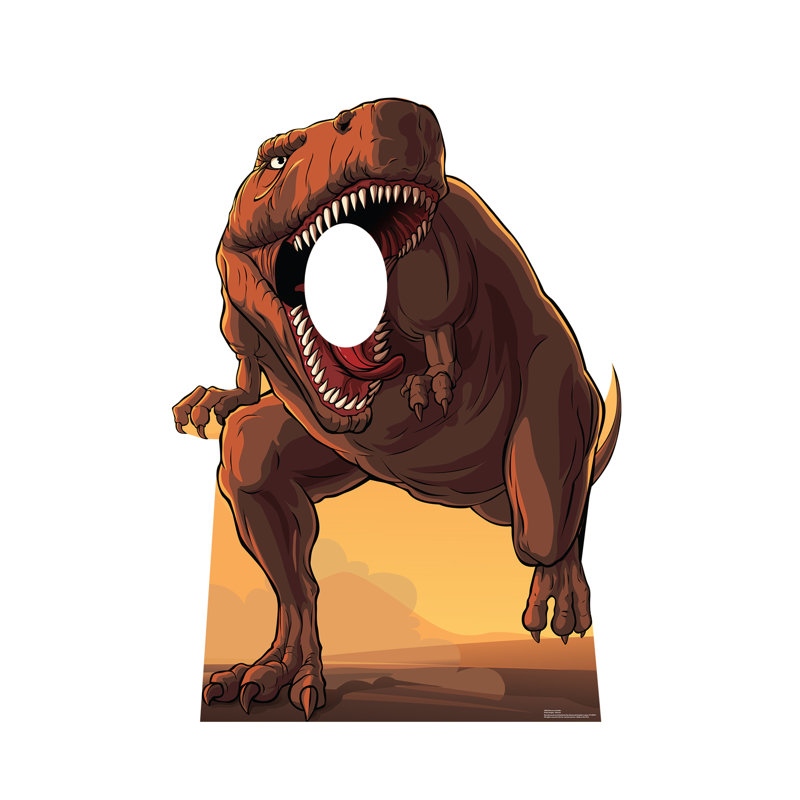62'' Brown Dinosaur T-Rex Cardboard Standup