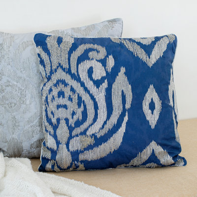 Ladacia Embroidered Throw Pillow