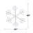 60"Pure White Sparkler Snowflake 1080 LED Lighted Window Décor