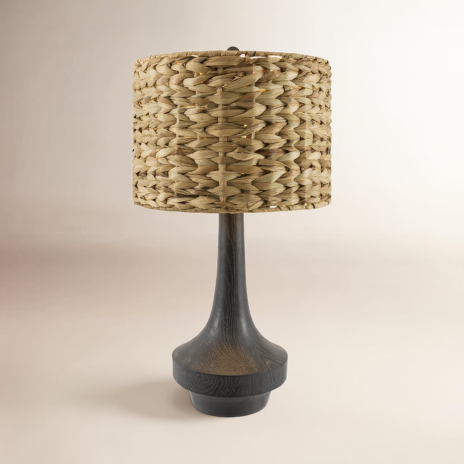 Claudette Resin Table Lamp, Gray