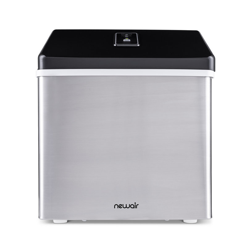 Newair 40 lbs Countertop Clear Ice Maker in Stainless Steel, FrozenFall™ Technology for Clear Ice, Insulated for Longer-Lasting Ice