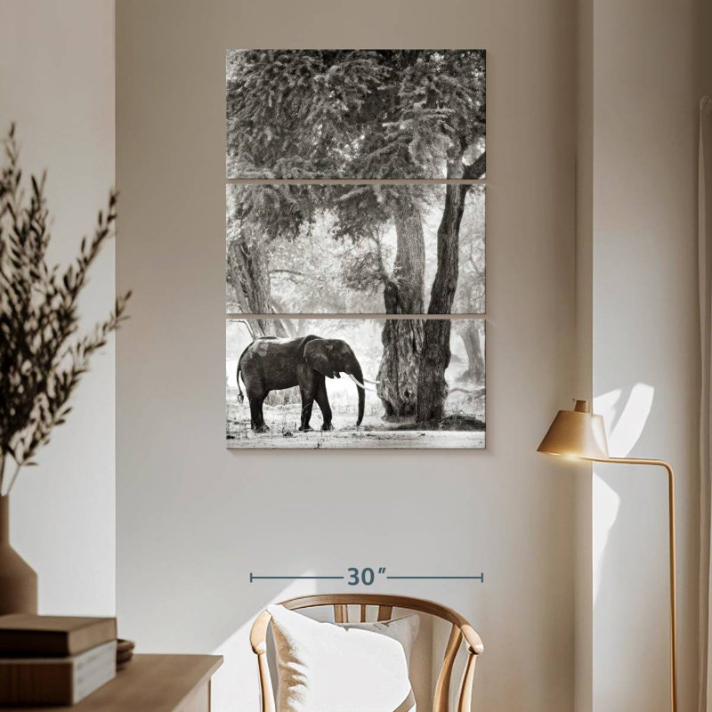 Brampt Wandering Elephant, 65" H x 42" W