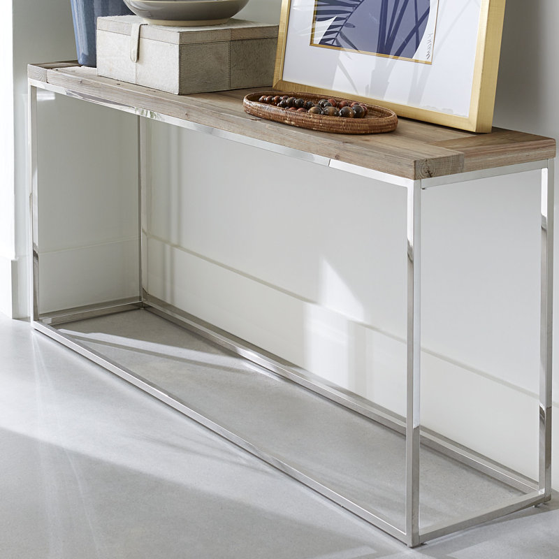 170.18cm Solid Wood Top Console Table