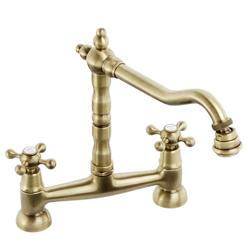 Abode Designs Melford Kitchen Faucet, Antique Brass