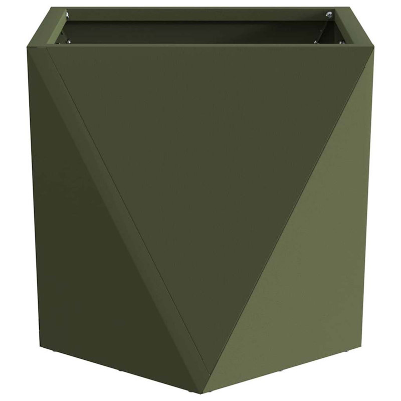 Planter Box, Olive Green, 30cm H x 30cm W x 30cm D