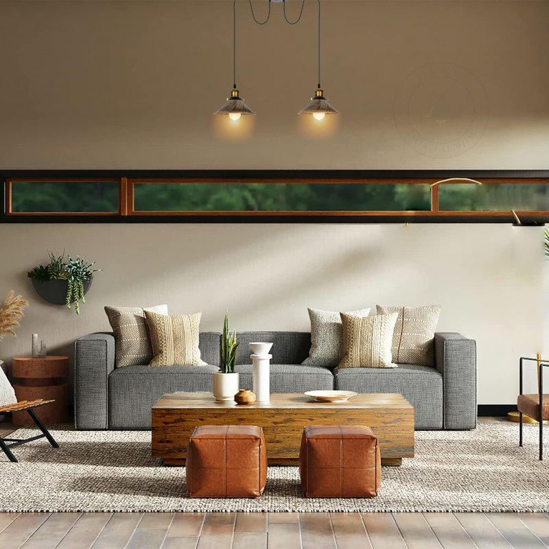 Lofton 2 - Light Gold Cluster Pendant, Brushed Copper