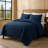  Navy Blue Microfiber 3 Piece Comforter-389731250
