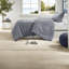 Ensemble de literie pour lit simple / simple TG durable, polyester rayé gris, moderne et confortable pour les chambres à coucher