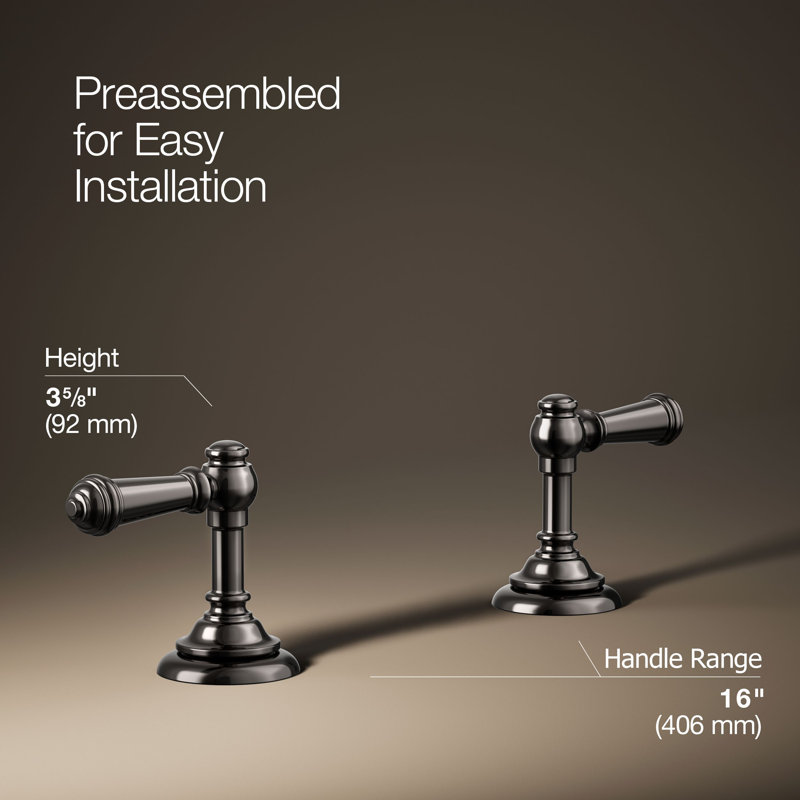 Artifacts® Bathroom Sink Lever Handles, Vibrant Titanium