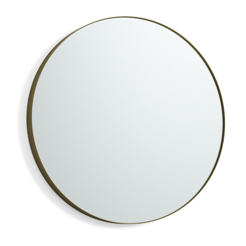 De Soto Metal Wall Mirror, Gold Matt