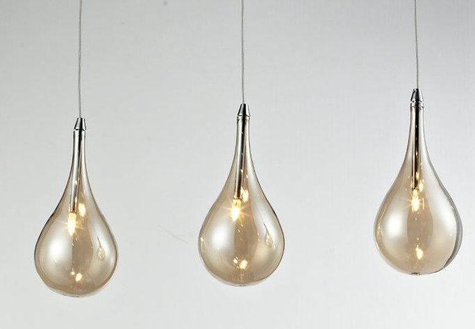 Jenny 3 - Light Chrome Kitchen Island Pendant