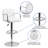Adjustable Bar Stools - Counter Height Barstools with Back and Armrest-31020309