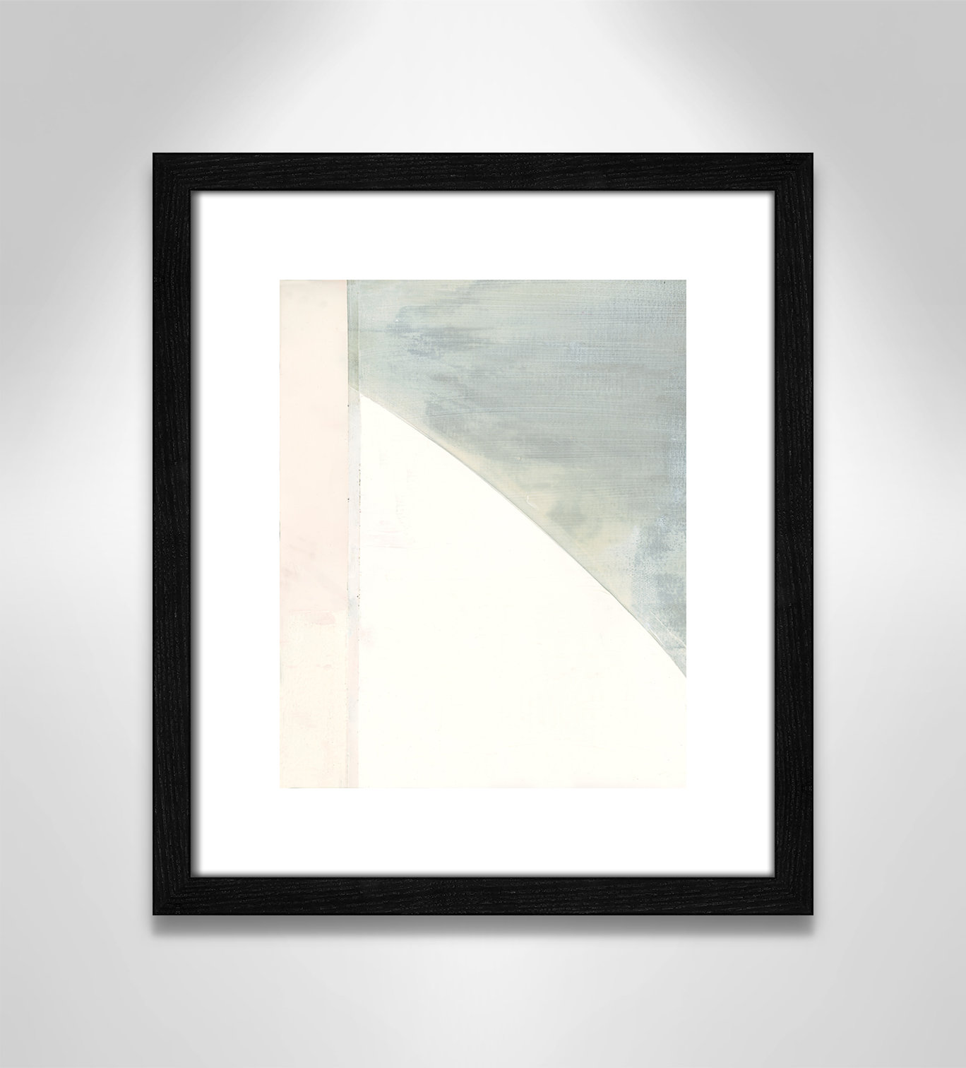 Alexandria "In Neutral I" Painting by Cartissi, 15" H x 13" W x 0.75" D, Black Wood Framed Paper