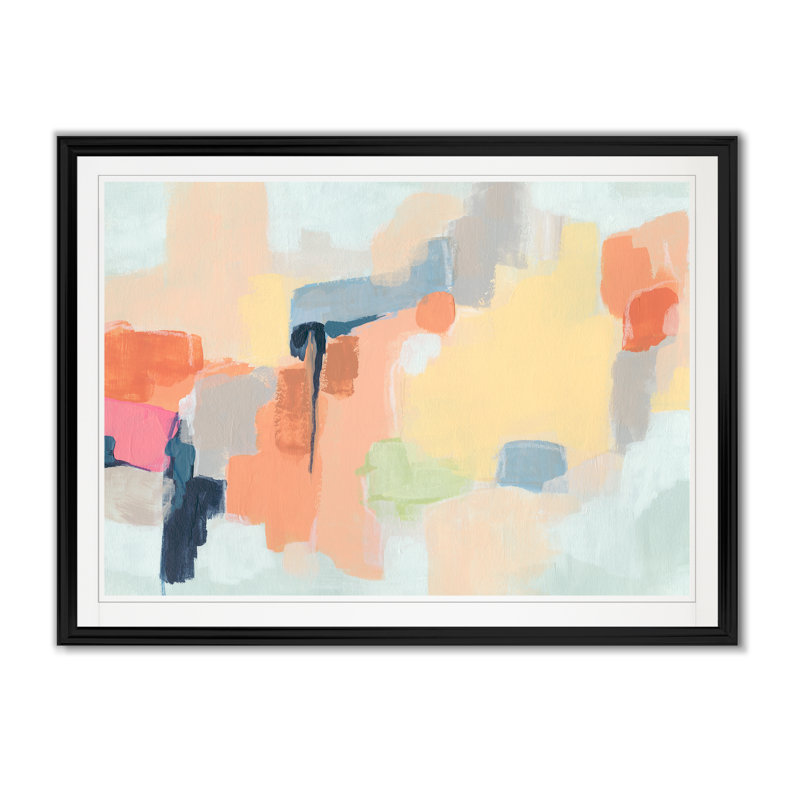 Cartographe, reproduction sur toile, H 30,5 po x l 42,5 po x P 1,5 po, Cadre noir