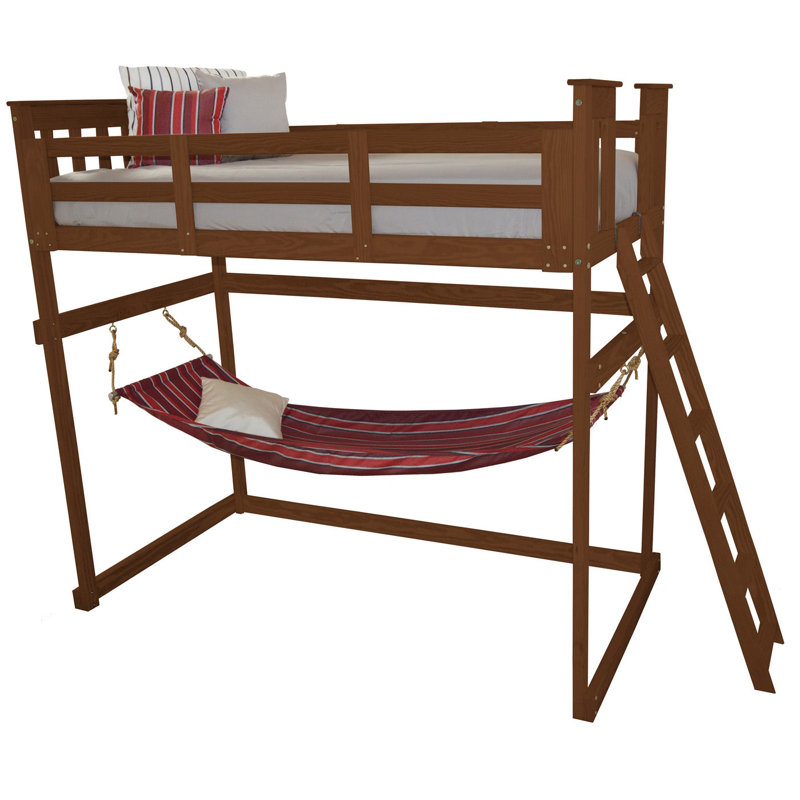 Lit mezzanine simple Versaloft Mission Amish Crafted, Lit simple, Brun Ashbury