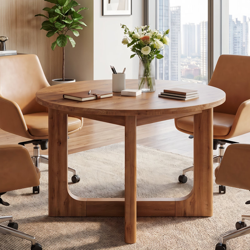 39.37cm Solid Wood Round Conference Table