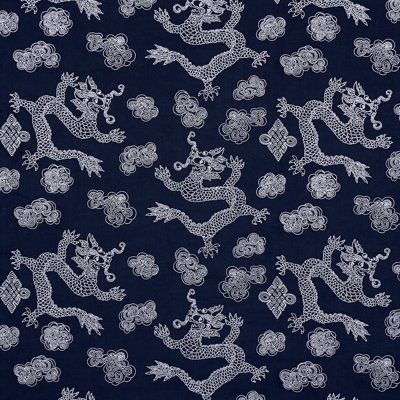 Dragon Embroidery Fabric