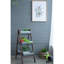 Jardinière pliable galvanisée et en bois 14,2 po x 7,5 po 70,9 po pour jardinage vertical de style montrez vos fleurs sélectionnées, cinq seaux sur une structure en forme, tons gris brun, design rustique, orientée vers l'extérieur