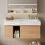 Meuble-lavabo mural simple 47,6 po avec 2 tiroirs flottants modernes en bois massif-1297176555-1297176548-1277092663