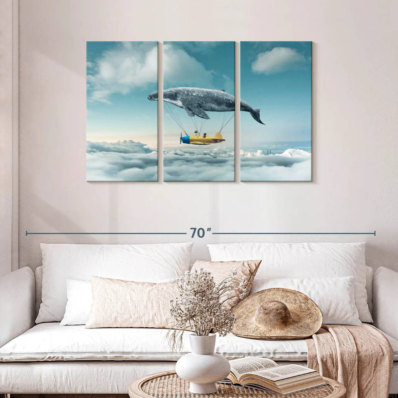 Kelan Whale Airplane, 28" H x 45" W