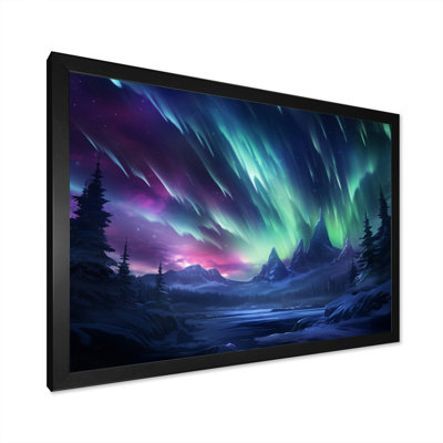 «Vibrant Northern Lights» sur toile