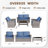 4-Piece Outdoor Patio Wicker Furniture Set-include Loveseat-1638523464