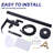 2-Handle Matte Black Freestanding Tub Faucet with Handshower and Waterfall Spout-110992592