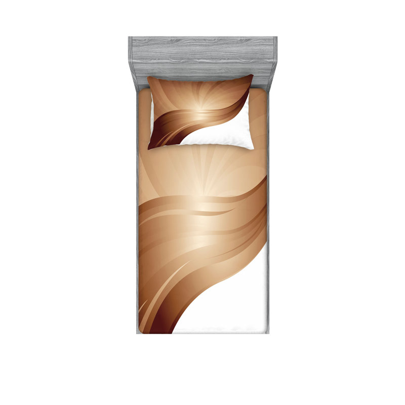 Drap-housse et coussin décoratif Ambesonne, Ensemble de draps-housses pour lit simple TG + 4 t