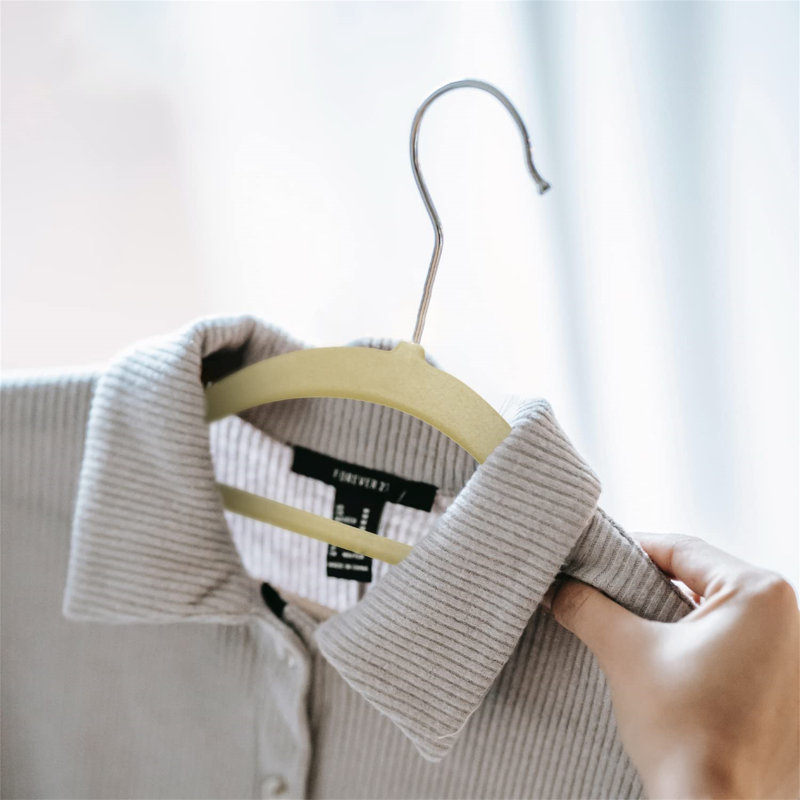 Balbuena Velvet Standard Hanger, Yellow