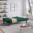  Serta® Ivy 66.1" Convertible Futon Sofa, Modern Channel Tufted, Woven Polyester Fabric-111078656
