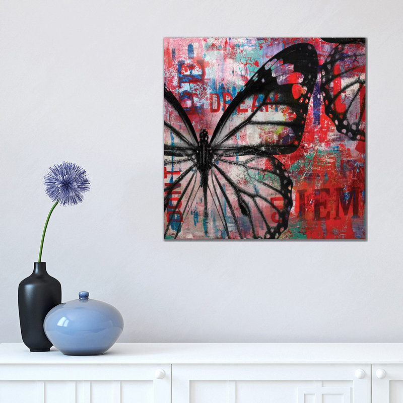 Butterfly IV 1 Piece Wrapped Canvas Painting, 45.72 cm H x 45.72 cm W x 1.91 cm D