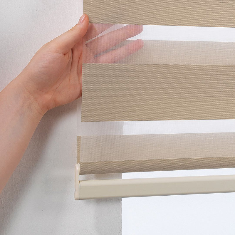 Semi Sheer Roller Shade, Brown, 185cm L x 102cm W