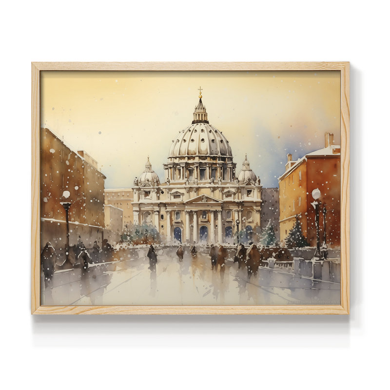 «Chirstmas Art» - CEC XXXIV - Reproduction encadrée - Restickable, H 8 po x l 10 po, Naturel