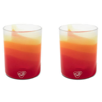 Silipint: Rocks Glasses 12oz: 2 Pack - Marigold - Silicone Cocktail Cups, Unbreakable