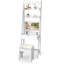 Ensemble de meuble-lavabo 3 en 1 avec miroir et 6 organisateurs de maquillage