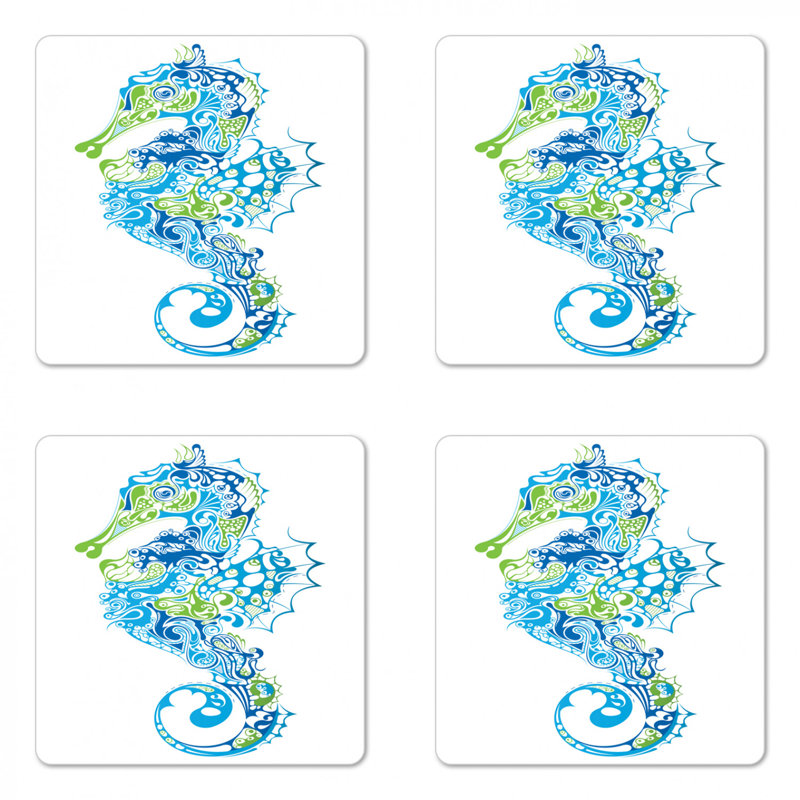 Sous-verre hippocampe