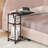 Odika Side Table, Under Seating Table With Rolling Wheels, Integrated Power, Adjustable C-shaped End Table For Home, Living Room, Bedroom (black) - Et-cs-gy-41823