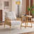 Masson Chenille Accent Chair Armchair With Pillow-1345830568