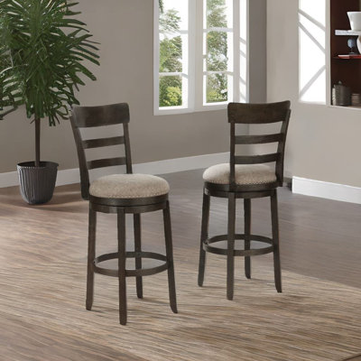Radenka Upholstered Counter Stool with Solid Wood Frame