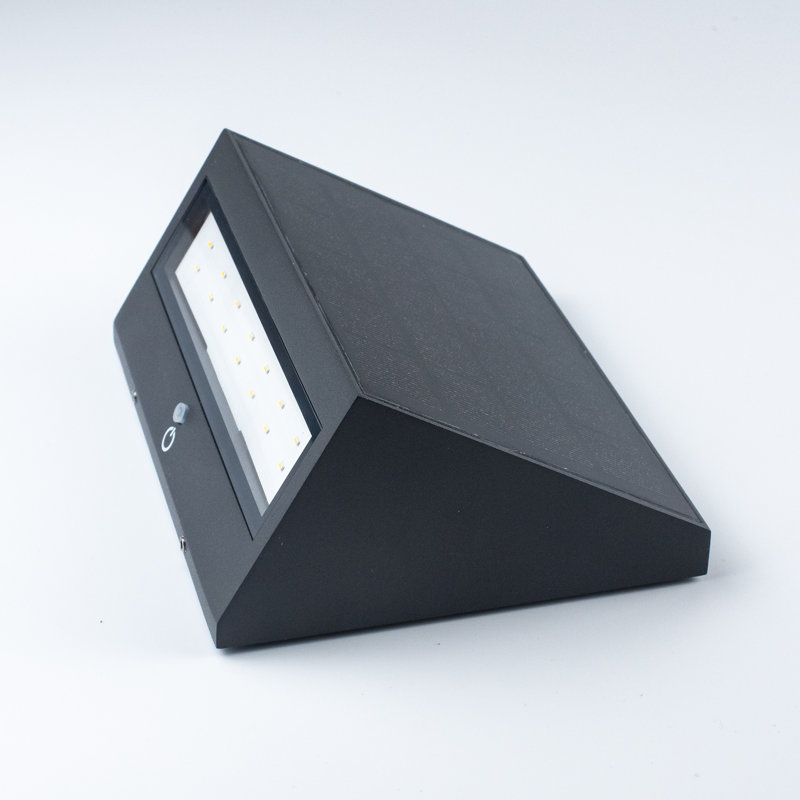 14.1cm H Solar Powered Integrated LED Outdoor Sconce with Dusk to Dawn