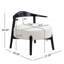 Chaise d'appoint rembourrée, chaises de salon modernes, fauteuil de lecture pour chambre à coucher avec véranda