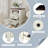 Farmhouse Charging Nightstand With 2 Drawers & Open Cabinet, Multi-Use Living Room End Table Or Office Storage-1210134942-1210134941